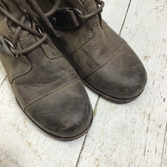 Sorel Joan of Arctic Hidden Wedge Lace Up Leather Boots Size 8 - Picture 7 of 11